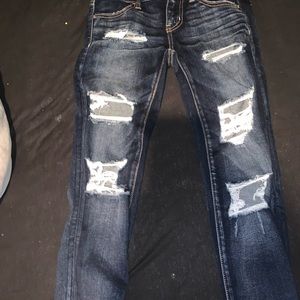Amaican Eagle Super Stretch X Holed Jeans